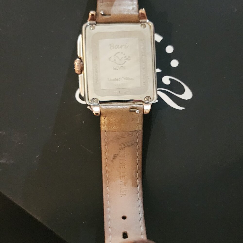 GV2 BY GEVRIL Bari Multi White Mother of Pearl Dial Ladies Watch Item No. 9214. - Picture 10 of 14